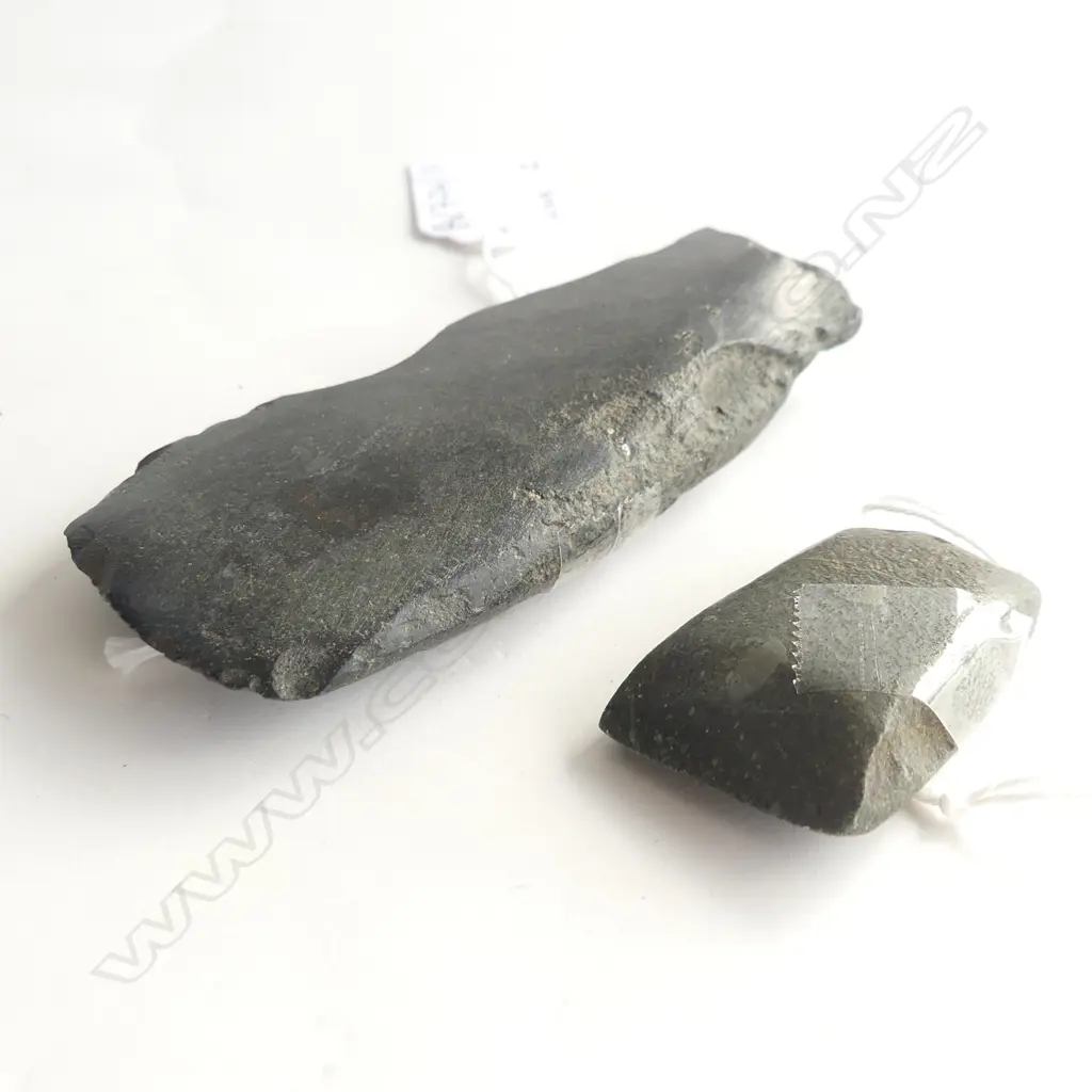 Two Māori pre-European stone toki, Image 1++